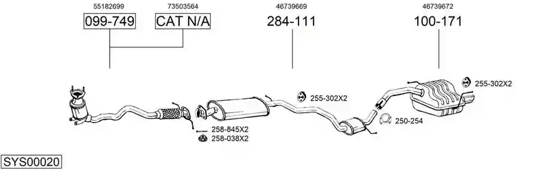 BOSAL SYS00020