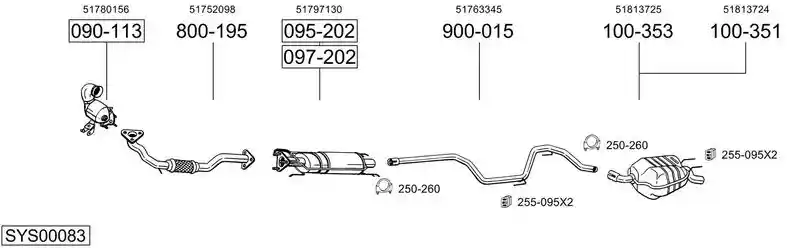BOSAL SYS00083 BOSAL SYS00083