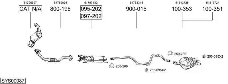 BOSAL SYS00087 BOSAL SYS00087