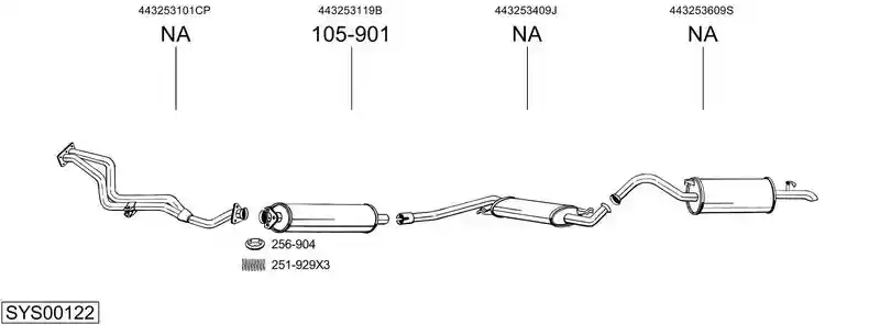 BOSAL SYS00122