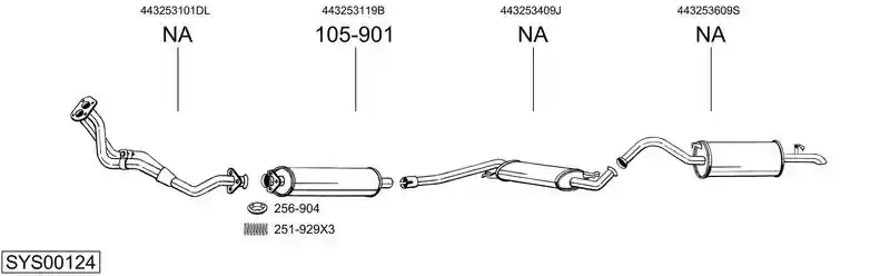 BOSAL SYS00124