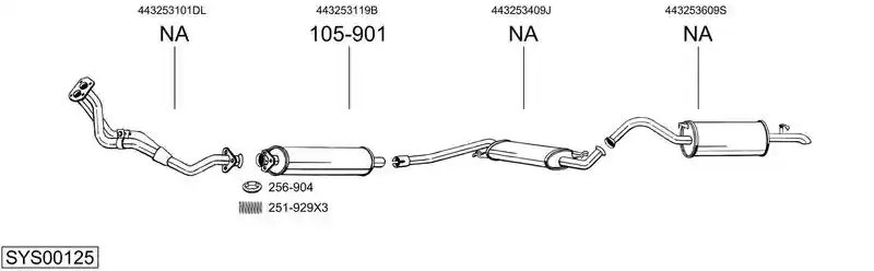 BOSAL SYS00125