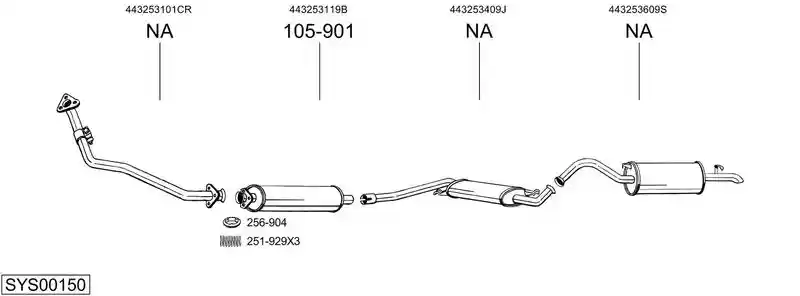 BOSAL SYS00150