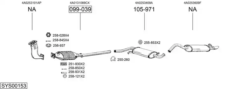 BOSAL SYS00153