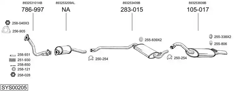 BOSAL SYS00205