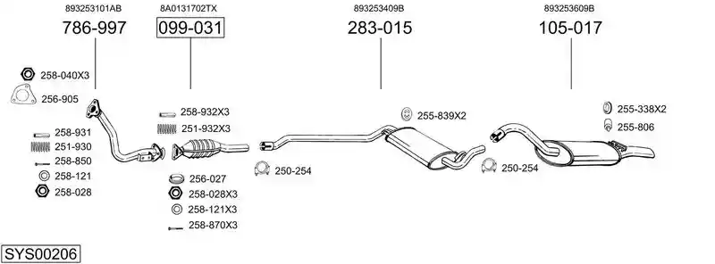 BOSAL SYS00206