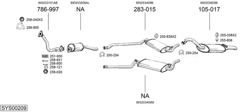 BOSAL SYS00209