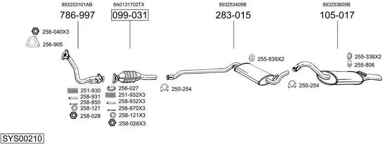 BOSAL SYS00210