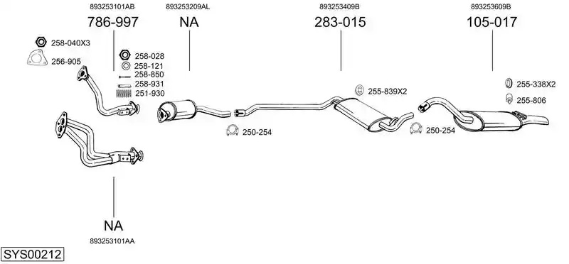 BOSAL SYS00212