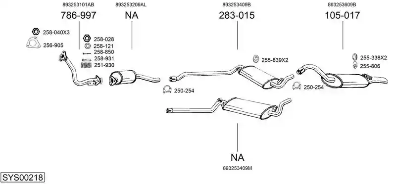 BOSAL SYS00218