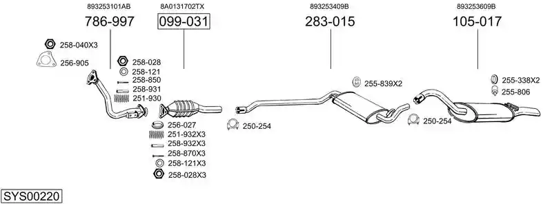 BOSAL SYS00220