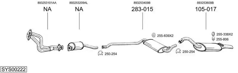 BOSAL SYS00222