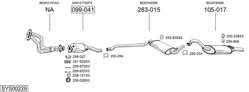 BOSAL SYS00229