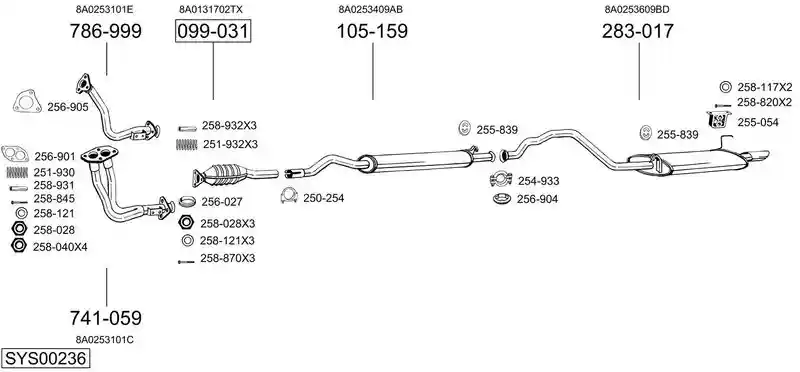 BOSAL SYS00236