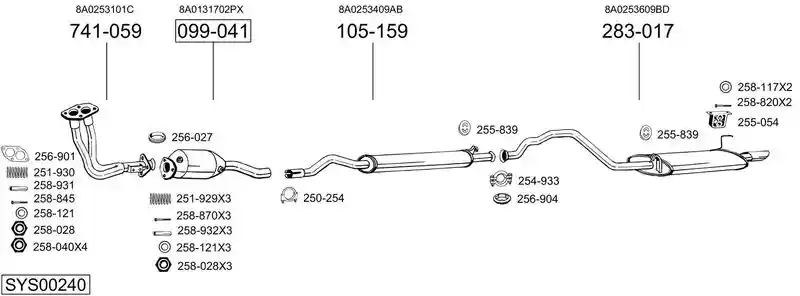 BOSAL SYS00240