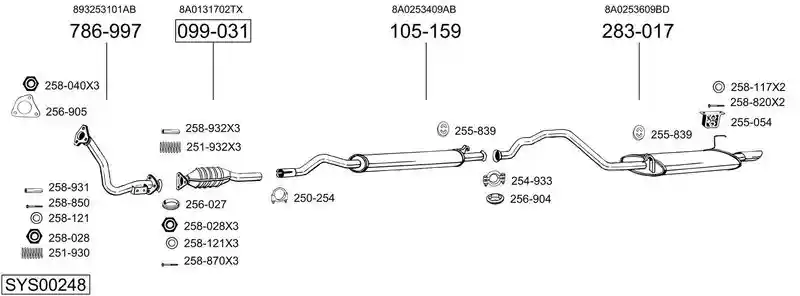 BOSAL SYS00248