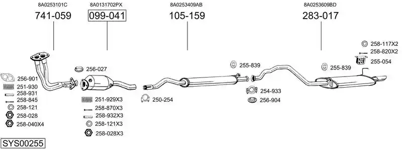 BOSAL SYS00255