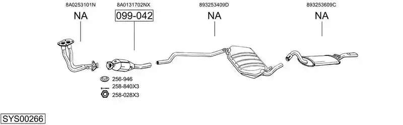 BOSAL SYS00266