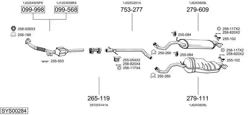BOSAL SYS00284