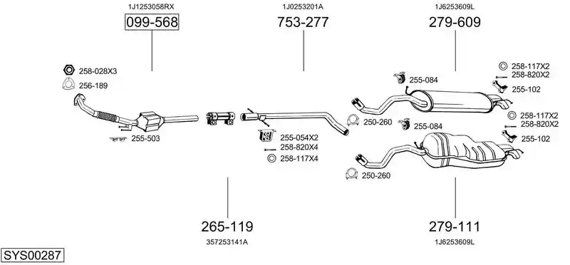 BOSAL SYS00287