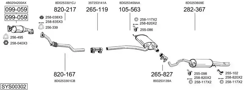 BOSAL SYS00302
