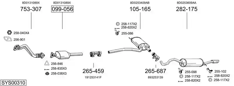 BOSAL SYS00310