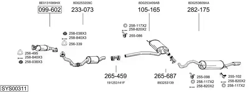 BOSAL SYS00311
