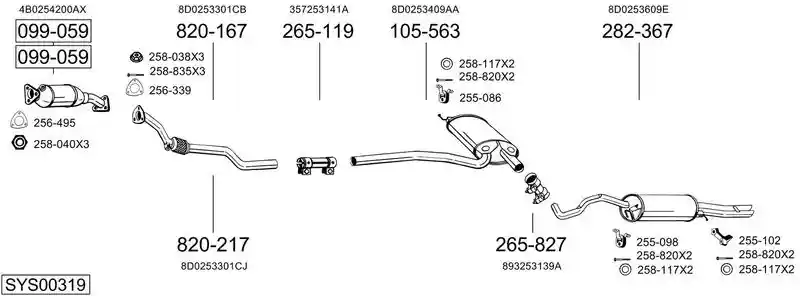 BOSAL SYS00319