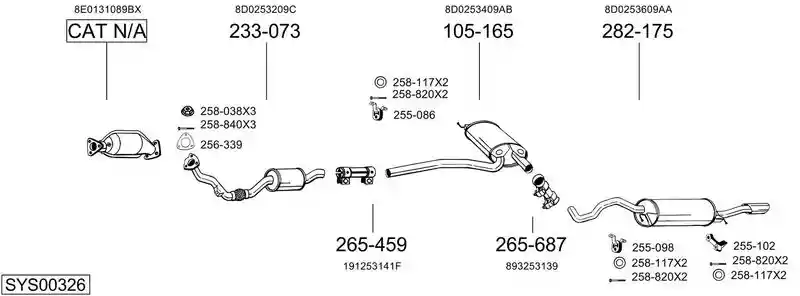 BOSAL SYS00326