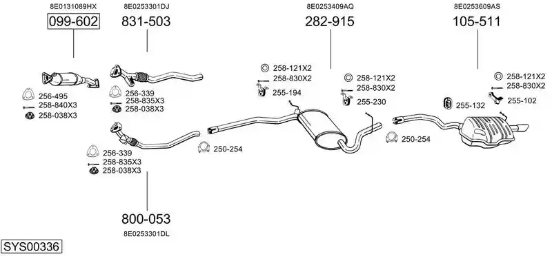BOSAL SYS00336