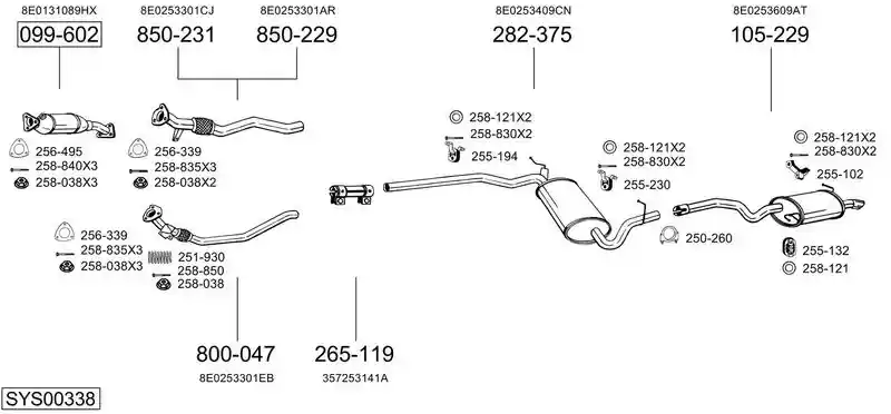 BOSAL SYS00338
