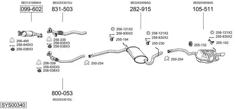 BOSAL SYS00340