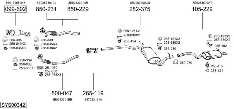 BOSAL SYS00342