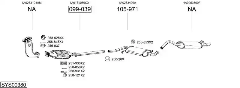 BOSAL SYS00380