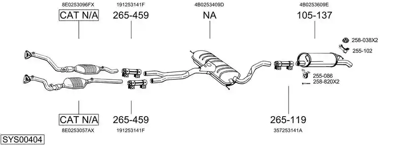 BOSAL SYS00404