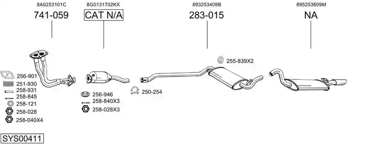 BOSAL SYS00411