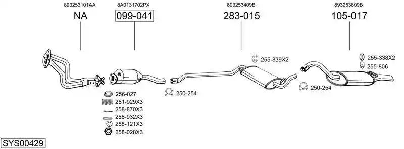 BOSAL SYS00429