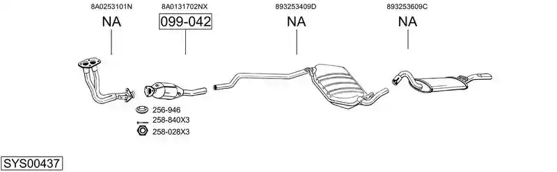BOSAL SYS00437