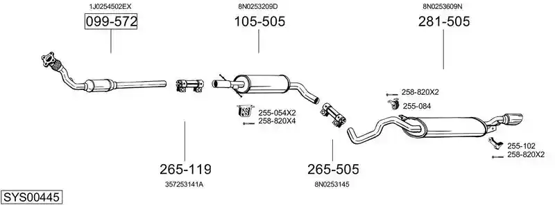 BOSAL SYS00445
