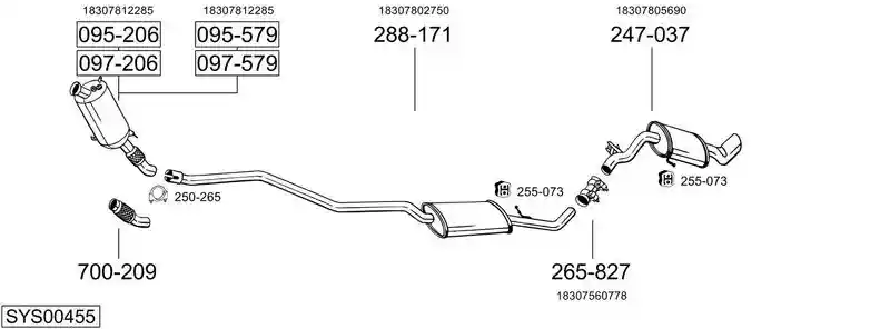 BOSAL SYS00455