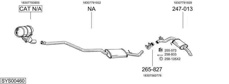 BOSAL SYS00460