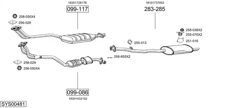 BOSAL SYS00481