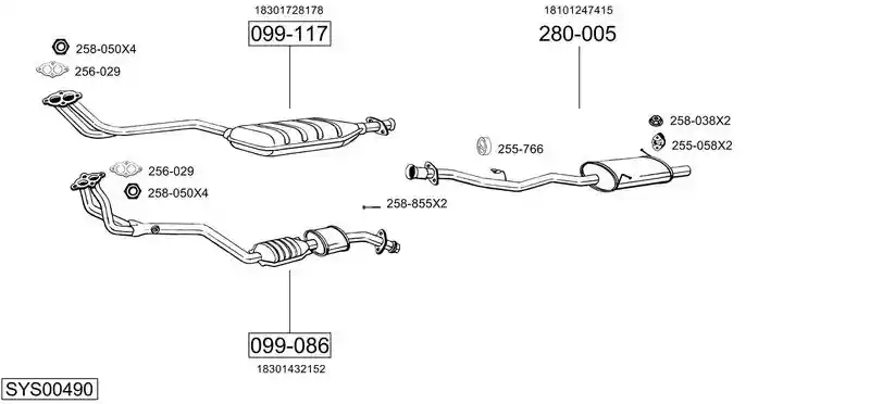 BOSAL SYS00490
