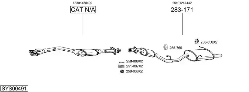 BOSAL SYS00491