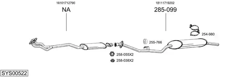 BOSAL SYS00522