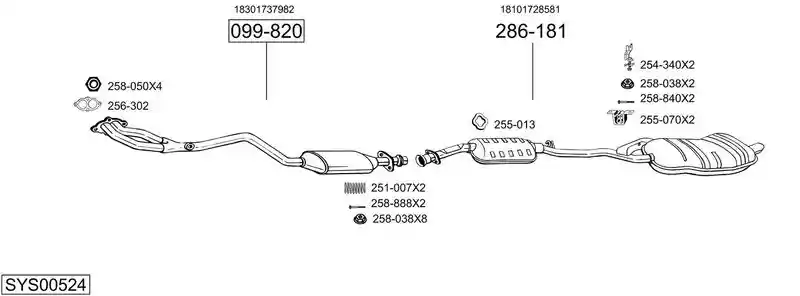 BOSAL SYS00524