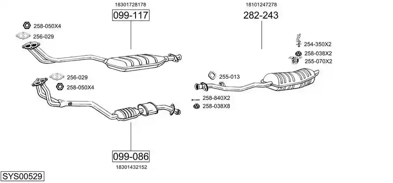 BOSAL SYS00529