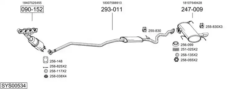 BOSAL SYS00534