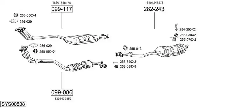 BOSAL SYS00538