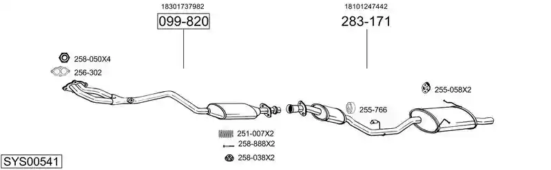 BOSAL SYS00541